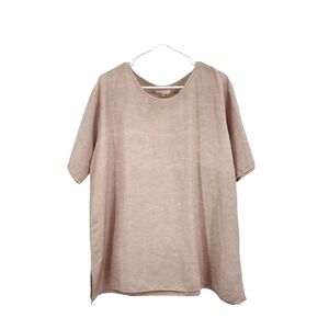 Ancienne Women's Peasant Style Boxy Fit Lagenlook Top - L